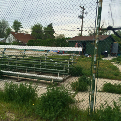 Image of dilapidated baseball seating